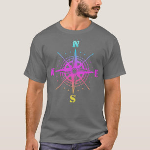 Camiseta Dibujo de brújula mundial