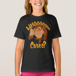 Camiseta Dibujo de búho de dibujos animados divertido y des