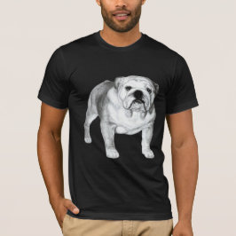 Camiseta Dibujo de Bulldog en inglés