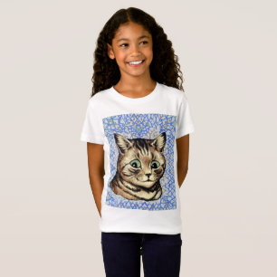 Camiseta Dibujo de cabeza de gato por Louis Wain