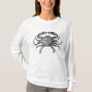 Camiseta Dibujo de cangrejo vintage