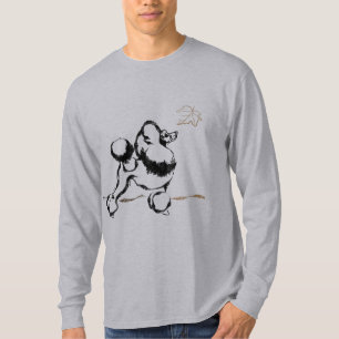 Camiseta Dibujo de Caniche negro