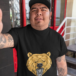 Camiseta Dibujo de cara del oso