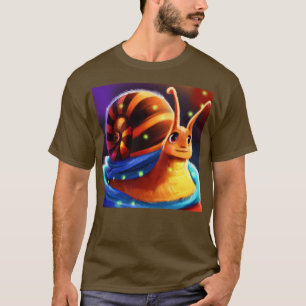 Camiseta Dibujo de caracol de corte