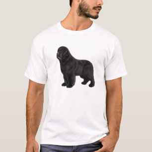 Camiseta Dibujo de carbón vegetal de perros de Terranova