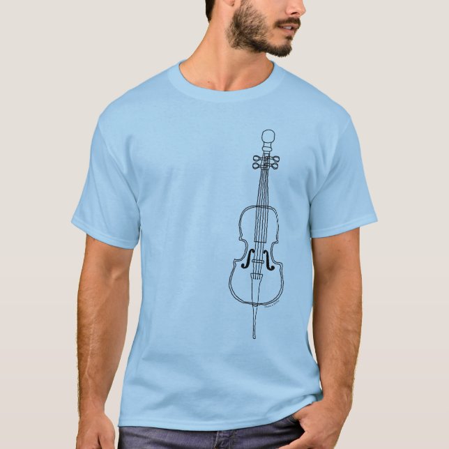Camiseta Dibujo de Cello (Anverso)
