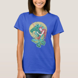 Camiseta Dibujo De Chica Dulce Y Unicornio