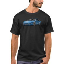 dibujo de coche azul 240sx