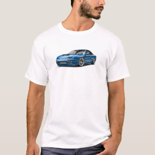 Camiseta dibujo de coche azul 240sx