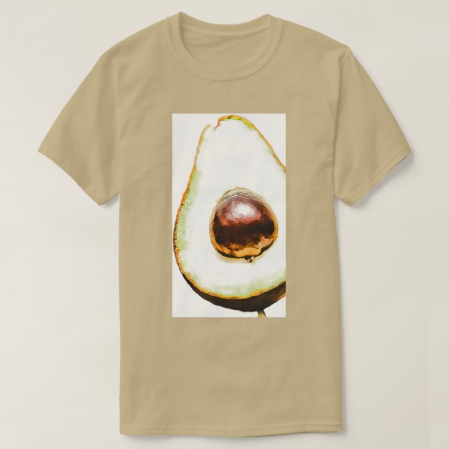 Camiseta Dibujo de color de aguacate (Diseño del anverso)