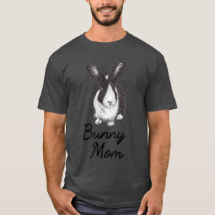 Camiseta Dibujo de conejo holandés mamá conejo familia amig
