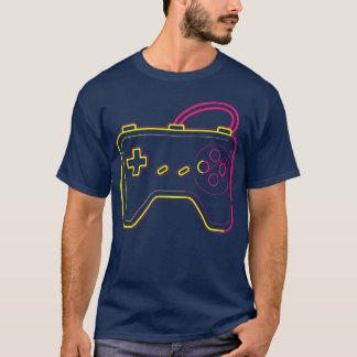 Camiseta Dibujo de control de juego amiga vintage