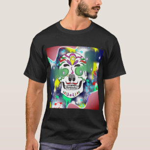 Camiseta Dibujo de cráneo masculino