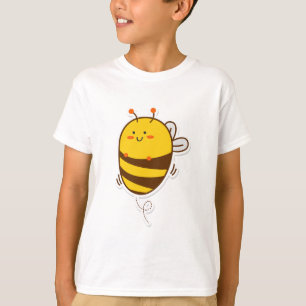 Camiseta Dibujo de Cute Bee Kawaii