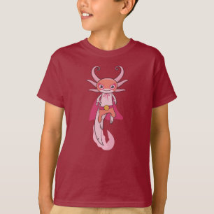Camiseta Dibujo de dibujo de Luchador de Luchador de Axolot