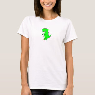 Camiseta Dibujo de dinosaurios verdes