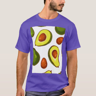 Camiseta Dibujo de diseño aguacate tropical delicioso