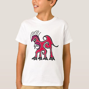 Camiseta Dibujo de dragón de arte lineal