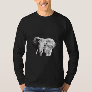 Camiseta Dibujo de elefantes de Bush africanos
