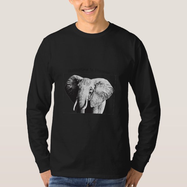 Camiseta Dibujo de elefantes de Bush africanos (Anverso)