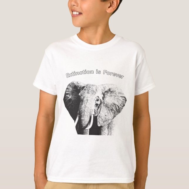 Camiseta Dibujo de elefantes de Bush africanos (Anverso)
