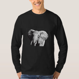 Camiseta Dibujo de elefantes de Bush africanos