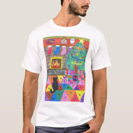 Camiseta Dibujo de escenas de navidades