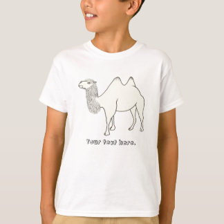 Camiseta Dibujo de esquema de camello con dos humectaciones
