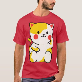 Camiseta Dibujo de Gato de Buena Suerte