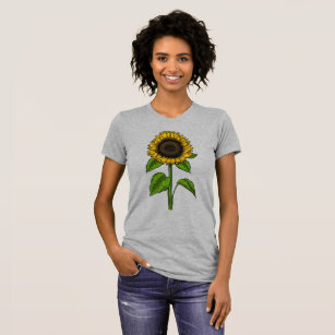 Camisetas de girasoles online para mujer