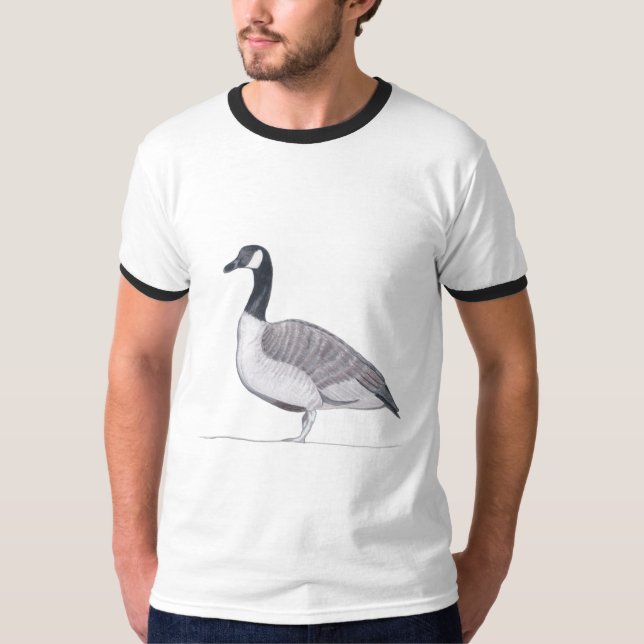 Camiseta Dibujo de "Goose Standing" de CherylsArt Tshirts (Anverso)