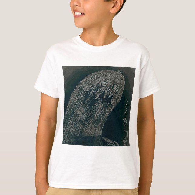 Camiseta dibujo de gusanos de yaie y tu alma se vuelve oscu (Anverso)