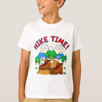 Dibujo de Hike Time Kids con Montañas