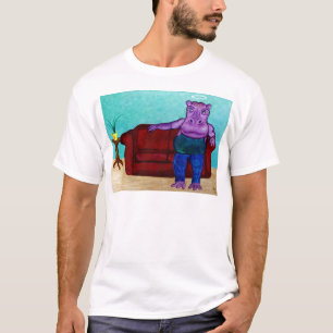 Camiseta Dibujo de hipopótamo