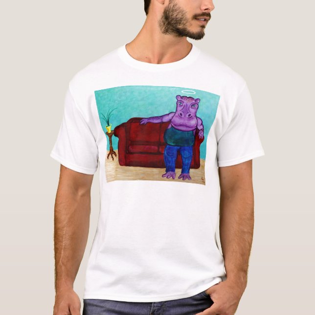 Camiseta Dibujo de hipopótamo (Anverso)