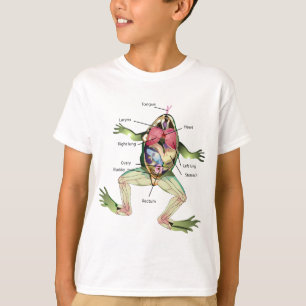 Camiseta Dibujo de Ilustracion de anatomía de la rana