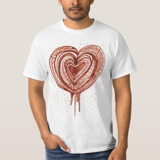 Camiseta Dibujo de la bomba muscular (corazón) (Anverso)