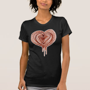Camiseta Dibujo de la bomba muscular (corazón)