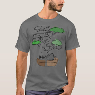 Camiseta Dibujo de la línea Zen de árbol dibujado a mano po