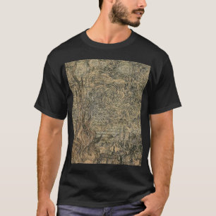 Camiseta dibujo de la noche estrellada de Van Gogh