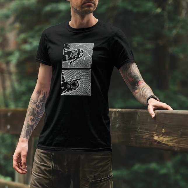 Camiseta Dibujo de la palanca de avance de la película de l (Subido por el creador)
