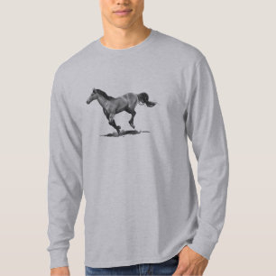 Camiseta Dibujo de lápiz del caballo corriente