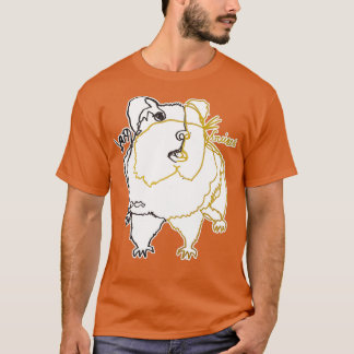 Camiseta Dibujo de línea ambidexterina de cerdo guineano