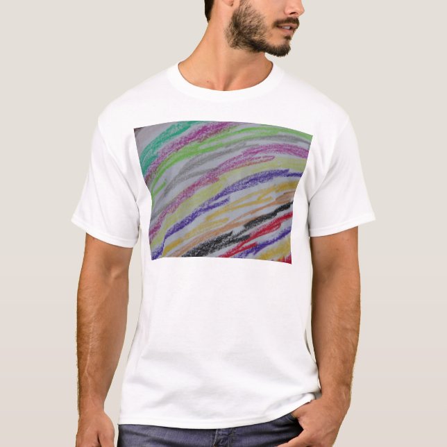 Camiseta Dibujo de líneas con crayón (Anverso)