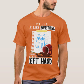 Camiseta Dibujo de mano izquierda