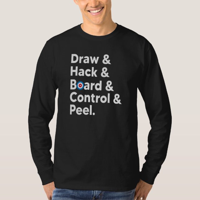 Camiseta Dibujo de memo de curado Hack Board Control Peelin (Anverso)