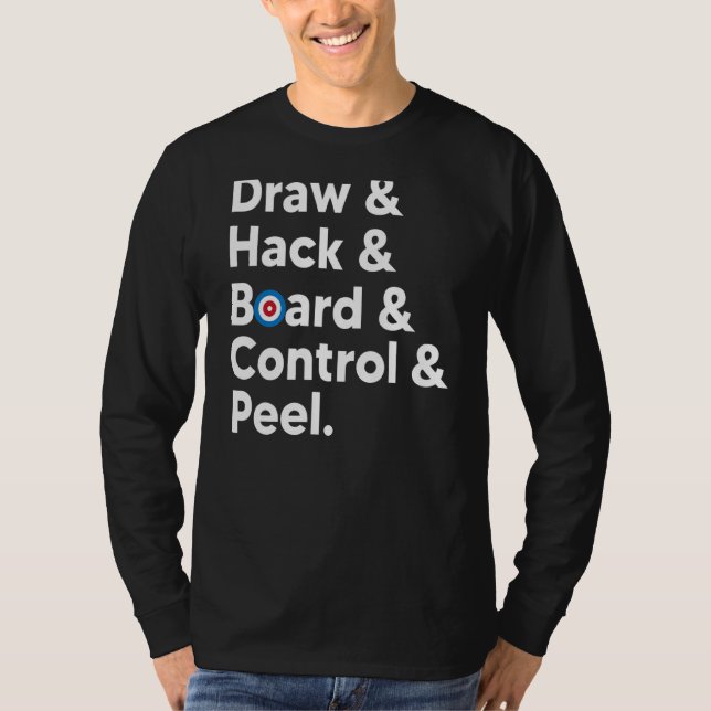 Camiseta Dibujo de memo de curado Hack Board Control Peelin (Anverso)