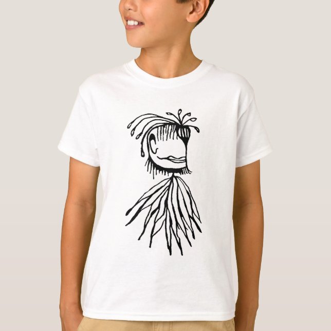 Camiseta Dibujo de monstruo fantasmal (Anverso)