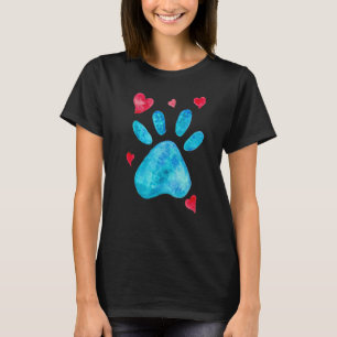Camiseta Dibujo de mujeres retro con pintura de perro de ma