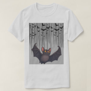 Camiseta Dibujo de Murciélago Esponjoso Lindo - Halloween E